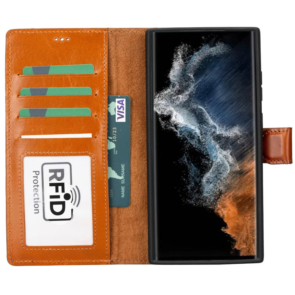 Buffalo Samsung Galaxy S23 Series Detachable Leather Wallet Case